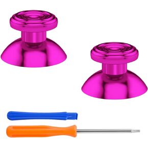 eXtremeRate Metal Thumbsticks for Xbox Series X/S Controllers Blue Custom Concentric Circles Aluminum Alloy Analog Stick Joystick Buttons