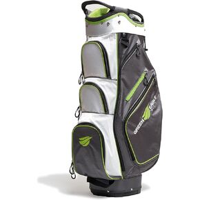 Green Lime Golf Clubs Bag - 14 Way Golf Cart Bag - Rain Hood - Waterproof
