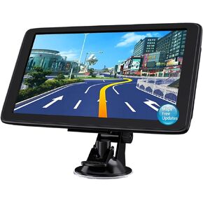 نظام تحديد المواقع العالمي (GPS) للسيارة، نظام تحديد المواقع العالمي (GPS) بشاشة تعمل باللمس مقاس 7 بوصات، خرائط 2024 (تحديثات مجانية مدى الحياة)، نظام تحديد المواقع العالمي (GPS) للشاحنة يدعم التوجيه الصوتي لاتجاه الانعطاف، تحذير السرعة والضوء الأحمر، تو in Kuwait