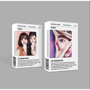 LE SSERAFIM EASY 3rd Mini Album Weverse Albums 2 Ver Set