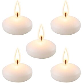 Set of 48 Unscented Floating Candles for Centerpieces, 2 Inch Small Floating Candles for Holiday, Weddings, Parties, Special Occasions and Christmas Home Decorations