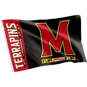 Desert Cactus University of Maryland Flag Terrapins UMD Terps 100% Polyester Indoor Outdoor 3 feet x 5 feet Flag (Team Name)