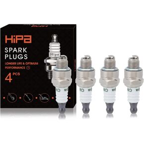 Hipa CMR7AU Nickel Copper Core Standard Spark Plug for NGK CMR7A Champion RY4C Spark Plug (4 Pack)