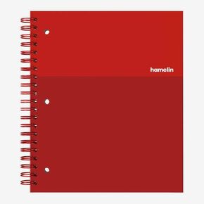 Hamelin 1 Subject, Graph Paper, Hard Cover Spiral Bound Grid Notebook, 4 Square Per Inch 150 Pages EMERALD Green 8.5"x11"