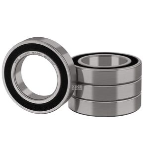 XiKe 4 Pcs 6003-2RS Double Rubber Seal Bearings 17x35x10mm, Pre-Lubricated and Stable Performance and Cost Effective, Deep Groove Ball Bearings.