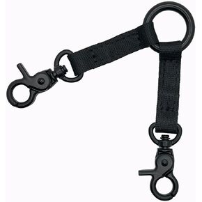 Double Clip Dog Leash for Two Dogs,Double Headed Hook Pet Safety 2 Way Coupler with Nickel Plated Swivel Clip