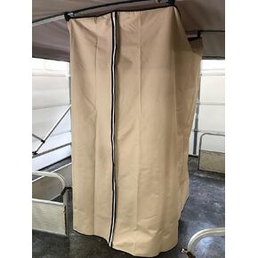 Changing Room for Pontoon Boat, Zippered Door, Velcro Hangers, Heavy Duty, Non See Through for Deck Boat, attaches to Bimini top