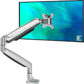 Single Monitor Arm Stand Full Motion Height Adjustable Monitor Desk Mount Fits for Computer Screen 13 to 34 inches, Hold up to 19.8 lbs