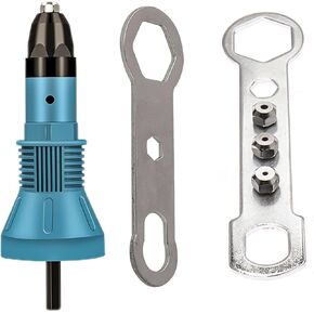 KEWAYO Rivet Gun for Cordless Drill Electric, Electric Drill Tool Kit Riveter Adapter Insert Nut Hand Power Tool Accessories
