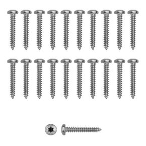 GM Headlight Bumper Bezel, Grille, Molding T20 Torx Pan Head Trim Screws, Chrome #8 | FITS: Chevrolet, Buick, Oldsmobile, Pontiac, Cadillac, GMC Trucks, A | B | C | D | E | F | G | H | J | X | Y Body