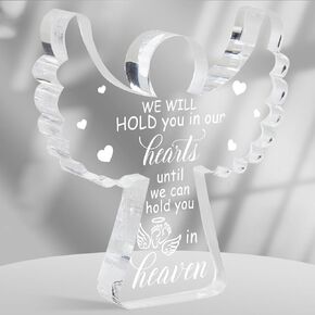 Miscarriage Gifts for Mothers, Miscarriage Condolence Gifts for Mothers, Remembrance Gift, Heart Acrylic Desk Sign, Grieving Gift, Sympathy Gift for Loss of Baby, Memorial Sorry for Loss Loving Infant
