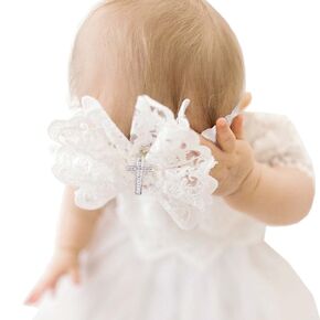ZCYYYS عقال المعمودية الطفل التعميد عصابات الدانتيل القوس عقال رباط شعر TSFD31 (الصليب) in Kuwait