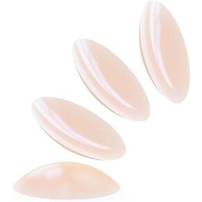Non Adhesive Nipple Covers Reusable Thin 2Pairs Silicone Breast Pasties for Women No Show Boob Cover Bra
