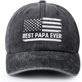 Papa Gifts, Papa Hat, Grandpa Birthday Gifts for Papa, Fathers Day Grandparents Day Gifts for Papa, Adjustable Baseball Cap
