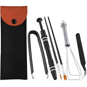 AIEX Mechanical Keyboard Switch Puller Set, Keyboard Puller Keycap Switch Puller Kit with 2 Switch Lube Pens Tweezers with a Storage Bag for Cleaning Mechanical Keyboards