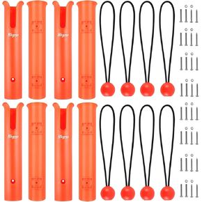 حامل قضيب الصيد من hlogree للقارب، 4/6/8 حامل قضيب القارب لصيد الأسماك، حامل قضيب أنبوب عائم لقفص الحليب، حامل قضيب أنبوب الصيد، حامل عمود القارب، حامل جانبي للتخزين مع Scews و 8 حبال بنجي in Kuwait