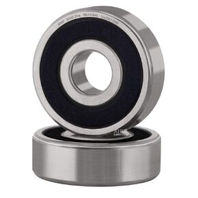 XiKe 2 Pcs 6300-2RS Double Rubber Seal Bearings 10x35x11mm, Pre-Lubricated and Stable Performance and Cost Effective, Deep Groove Ball Bearings.