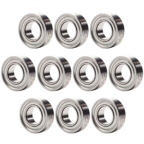 10 Pack 6x12x4mm Metal Shielded ABEC-5 High Precision Miniature Ball Bearings L-1260ZZ (MR126ZZ)