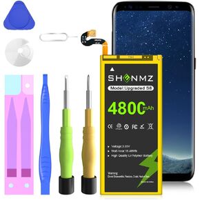 Galaxy S8 Battery, [Upgraded] 4800mAh High Capacity Li-Polymer EB-BG950ABE Replacement Battery for Samsung Galaxy S8 SM-G950 G950V G950A G950T G950P G950R4 with Screwdriver Tool Kit