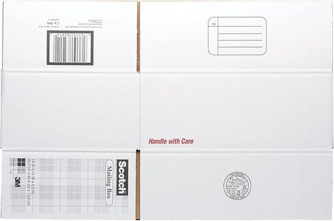 Scotch Mailing, Moving, and Storage Box, 9-1/2 Inches x 6 Inches x 3-3/4 Inches, 12-Pack (8004) in Saudi Arabia