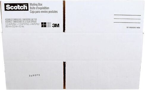 Scotch Mailing, Moving, and Storage Box, 9-1/2 Inches x 6 Inches x 3-3/4 Inches, 12-Pack (8004) in Saudi Arabia