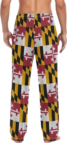 Ollabaky Flag Men's Pajama Pants Sleepwear Lounge Pajama Bottoms with Pockets, S M L XL XXL in Saudi Arabia