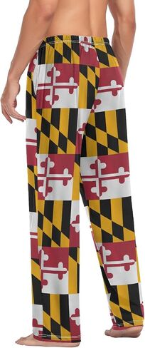 Ollabaky Flag Men's Pajama Pants Sleepwear Lounge Pajama Bottoms with Pockets, S M L XL XXL in Saudi Arabia