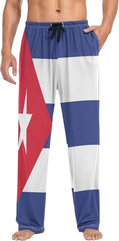 Ollabaky Flag Men's Pajama Pants Sleepwear Lounge Pajama Bottoms with Pockets, S M L XL XXL in Kuwait