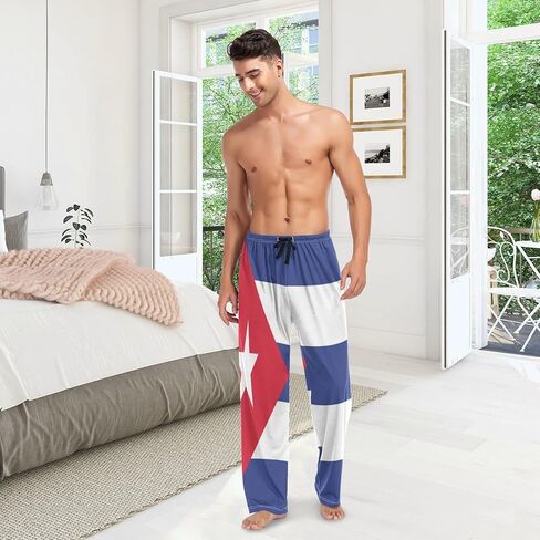 Ollabaky Flag Men's Pajama Pants Sleepwear Lounge Pajama Bottoms with Pockets, S M L XL XXL in Kuwait