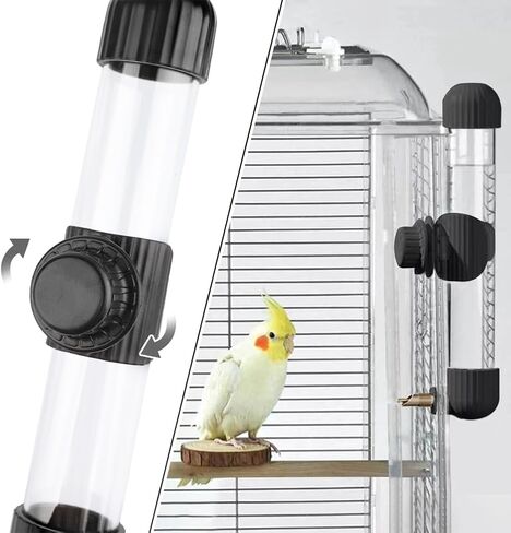 Automatic Bird Water Dispenser 7.43 Oz Hanging Parrots Drinker Waterer Medium Large Birds Water Feeder for Canary Cockatiel in Saudi Arabia