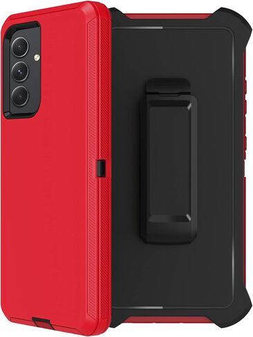 for Samsung Galaxy A54 5G Case with Belt Clip Holster, 2X Screen Protector, Heavy Duty Military Grade Full Body Shockproof Rugged Protective Cover for Samsung Galaxy A54 (Black) in Saudi Arabia
