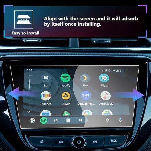 SXCY مناسب لـ 2024 Chevy Trailblazer 8 بوصة واقي شاشة من الزجاج المقسى لعام 2024 Chevy Trailblazer LT RS ACTIV شاشة 8 بوصة مركز معلومات السائق الملون قطري، واقي شاشة من الزجاج المقسى in Saudi Arabia