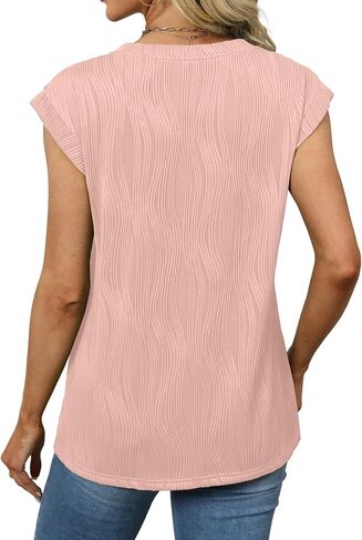Heymiss Womens Summer Tops Short Sleeve Shirts Loose Casual Basic T-Shirt Blouses Crewneck S-2XL in Saudi Arabia