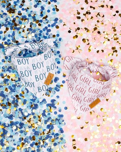 مناديل ريمي+رو للكلاب - عبوتان | مجموعة كشف الجنس | نسيج متين ممتاز | براءة اختراع الشكل | مقاس قابل للتعديل | مقاسات متعددة متوفرة (كبيرة) in Kuwait