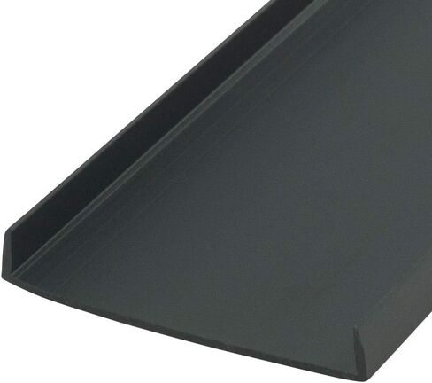 Outwater Plastics Black 2'' Styrene Plastic U-Channel/C-Channel 36 Inch Lengths (Pack of 4) in Saudi Arabia