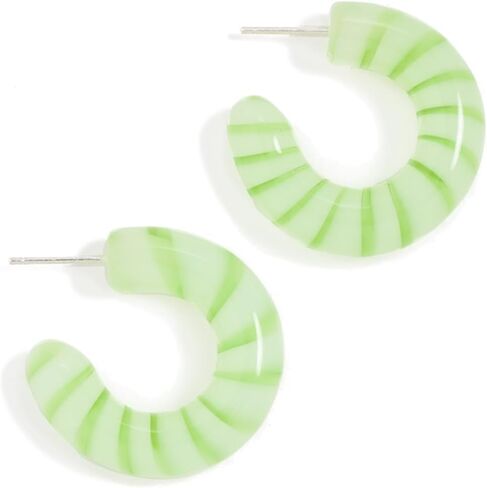 Women's Cascais Hoops in Lime in Kuwait