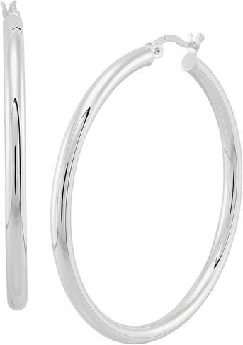 Silpada 'Smooth Falling' Hoop Earrings in Saudi Arabia