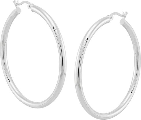 Silpada 'Smooth Falling' Hoop Earrings in Saudi Arabia