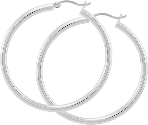 Silpada 'Smooth Falling' Hoop Earrings in Saudi Arabia