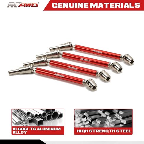 RCAWD Slider CVD Driveshaft Front Rear Axle #45 Steel Alum Alloy Drive Shaft Upgrades 4pcs for 1/10 Arrma Kraton 4S V2 Outcast 4S V2 Upgrade Parts (Dark Blue) in Saudi Arabia