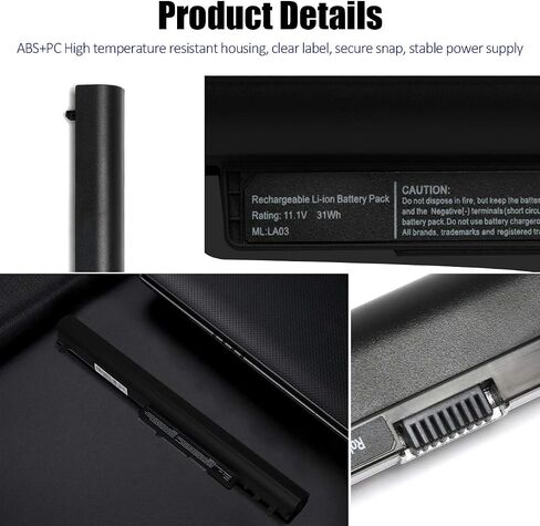 New LA03 LA03DF 776622-001 Laptop Battery for HP 15-f272wm 15-f222wm 15-f233wm 15-f039wm 15-f010dx 15-f100dx 15-f014wm 15- f211wm 15-f209wm 15-f387wm 15-f305dx 15-f162dx Serie Notebooks [11.1V 31Wh ] in Saudi Arabia