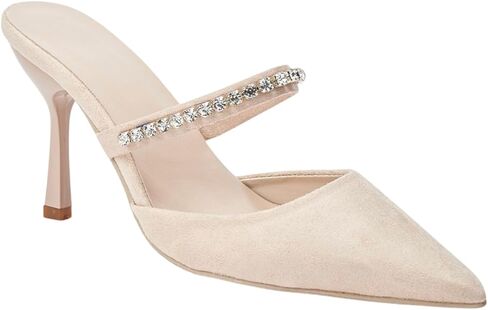 stylewe الكاحل حزام مكتنزة للنساء، Strappy كعب منخفض كعب Slingback، الكعب أنيق للنساء، كعب هريرة للنساء، كعب مكتنزة للنساء in Kuwait