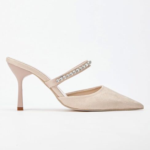 stylewe الكاحل حزام مكتنزة للنساء، Strappy كعب منخفض كعب Slingback، الكعب أنيق للنساء، كعب هريرة للنساء، كعب مكتنزة للنساء in Kuwait