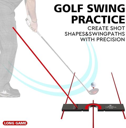 XSMSGO Professional Golf Swing and Putting Training Aid,Improves Aim and Alignment,5 Different Swing Plane Angles and Putt Distance,Portable Detachable Indoor and Outdoor Training Equipment Bag in Saudi Arabia