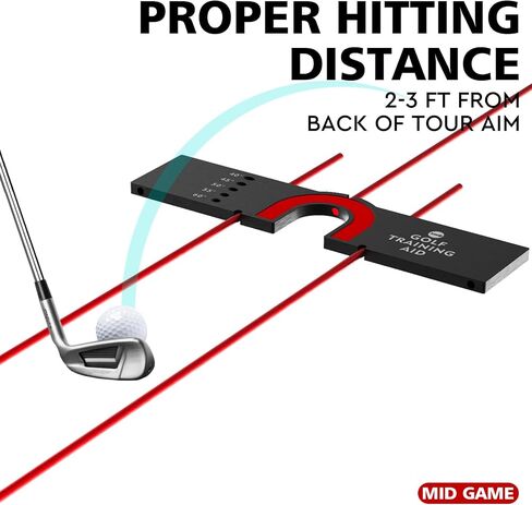 XSMSGO Professional Golf Swing and Putting Training Aid,Improves Aim and Alignment,5 Different Swing Plane Angles and Putt Distance,Portable Detachable Indoor and Outdoor Training Equipment Bag in Saudi Arabia