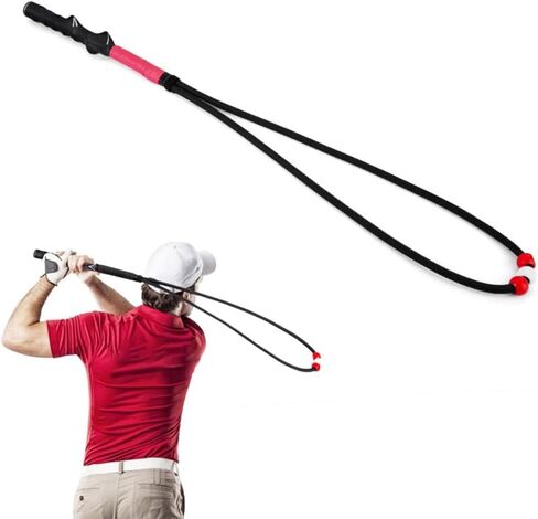 Dapuly Golf Swing Training Aid Rope, Portable Golf Swing Trainer Training Adjustable Handle Golf Posture Movement Correction Indoor Golf Training Equipment for Golf Club Beginners in Saudi Arabia