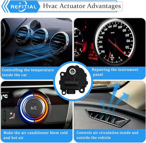 604-108 2 حزمة مشغل باب مزيج HVAC متوافق مع تشيفي إمبالا 2004-2013 كورفيت ماليبو بويك كاديلاك بونتياك مشغل باب الهواء للتحكم في درجة الحرارة استبدال 1573517 1574122 15844096 22754988 in Kuwait