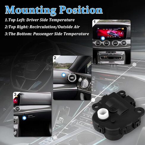 604-108 2 حزمة مشغل باب مزيج HVAC متوافق مع تشيفي إمبالا 2004-2013 كورفيت ماليبو بويك كاديلاك بونتياك مشغل باب الهواء للتحكم في درجة الحرارة استبدال 1573517 1574122 15844096 22754988 in Kuwait