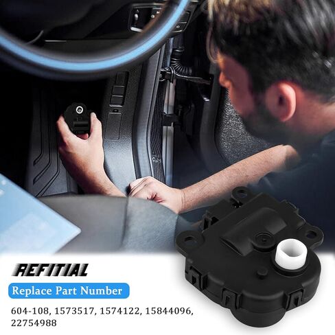 604-108 2 حزمة مشغل باب مزيج HVAC متوافق مع تشيفي إمبالا 2004-2013 كورفيت ماليبو بويك كاديلاك بونتياك مشغل باب الهواء للتحكم في درجة الحرارة استبدال 1573517 1574122 15844096 22754988 in Kuwait