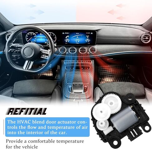 604-108 2 حزمة مشغل باب مزيج HVAC متوافق مع تشيفي إمبالا 2004-2013 كورفيت ماليبو بويك كاديلاك بونتياك مشغل باب الهواء للتحكم في درجة الحرارة استبدال 1573517 1574122 15844096 22754988 in Kuwait